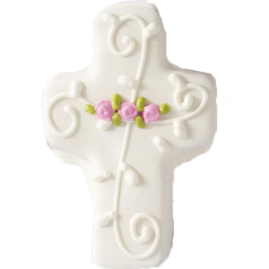 Frosted Cross Truffle Cutout