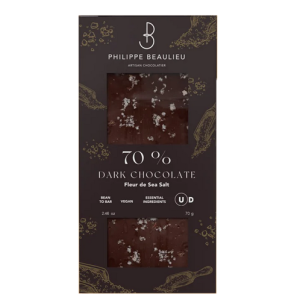 Philippe Beaulieu- 70% Dark Chocolate Fleur de Sel