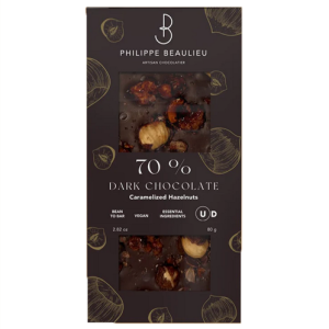 Philippe Beaulieu- 70% Dark Chocolate Caramelized Hazelnuts