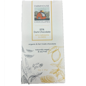 Farmhouse Dark 85% Chocolate w/ Cardamom & Lemon Bar