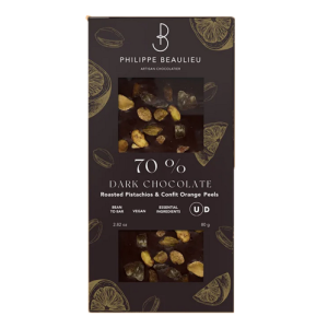 Philippe Beaulieu- 70% Dark Chocolate Orange Confit & Roasted Pistachio
