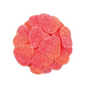 Peach Gummy Hearts Gift Bag