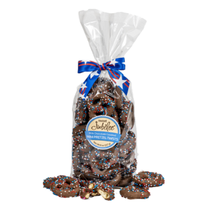Patriotic Milk Chocolate Mini Pretzel Twists Bag