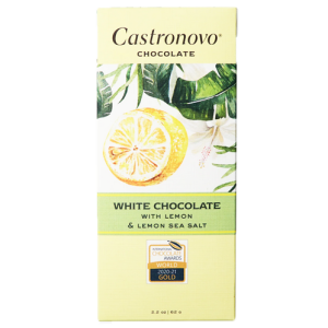 Castronovo White Chocolate w/Lemon & Lemon Sea Salt Bar