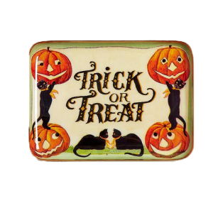 Halloween Vintage Trick or Treat Tray