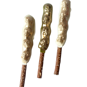 Halloween Skull Chocolate Covered Pretzel